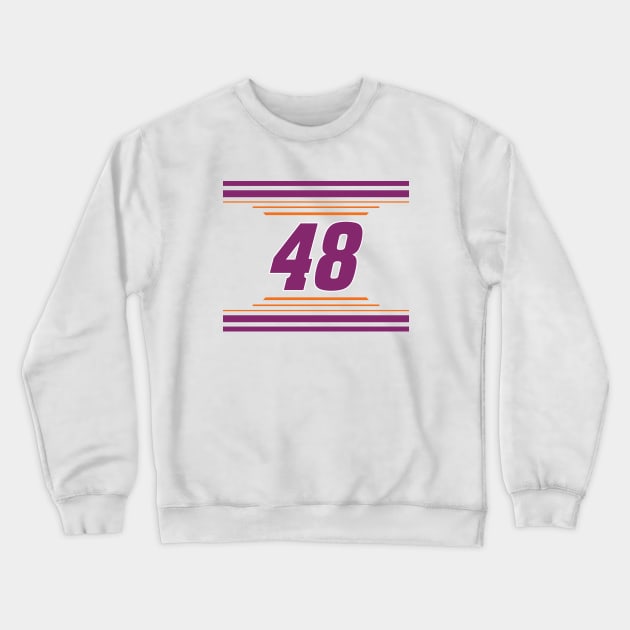 Alex Bowman #48 2024 NASCAR Design Crewneck Sweatshirt by AR Designs 